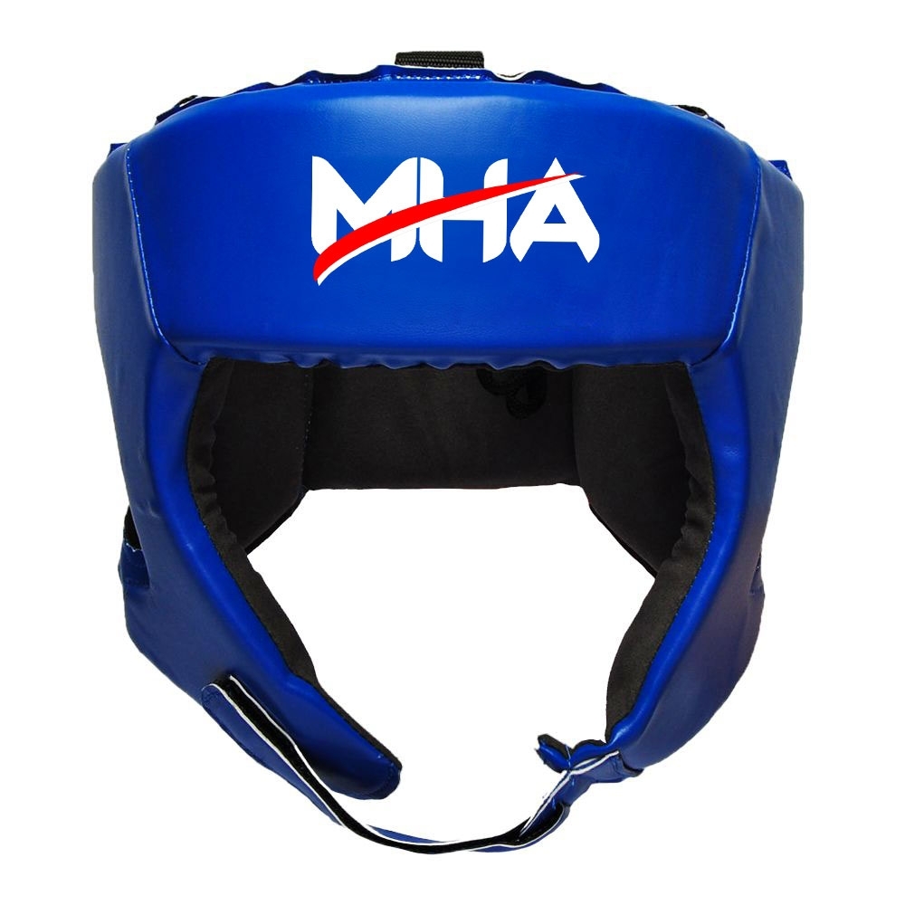 Synthetic Lather Open Face Head Guard with PU Suede 