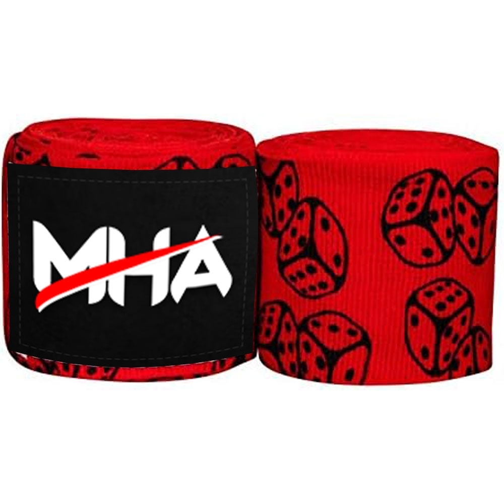 Custom Printed Stretch Cotton Blend 180" Boxing Hand Wraps