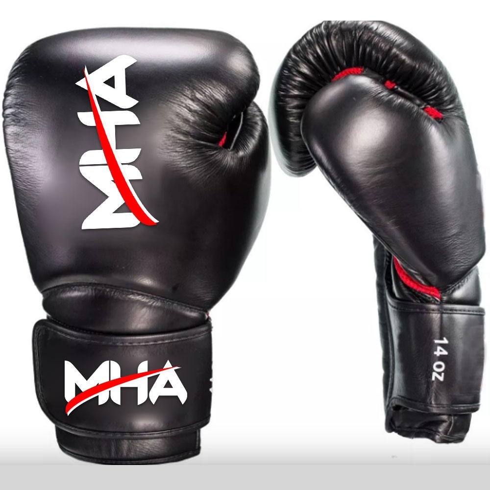  Top Quality Cowhide Leather Muay Thai Boxing Gloves