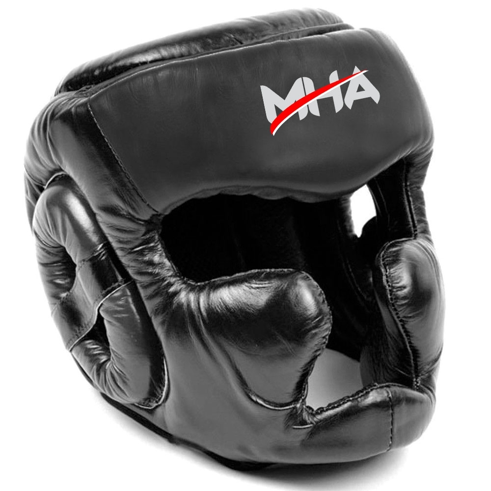   Super Sparring Muay Thai Boxing Leather Head Guard