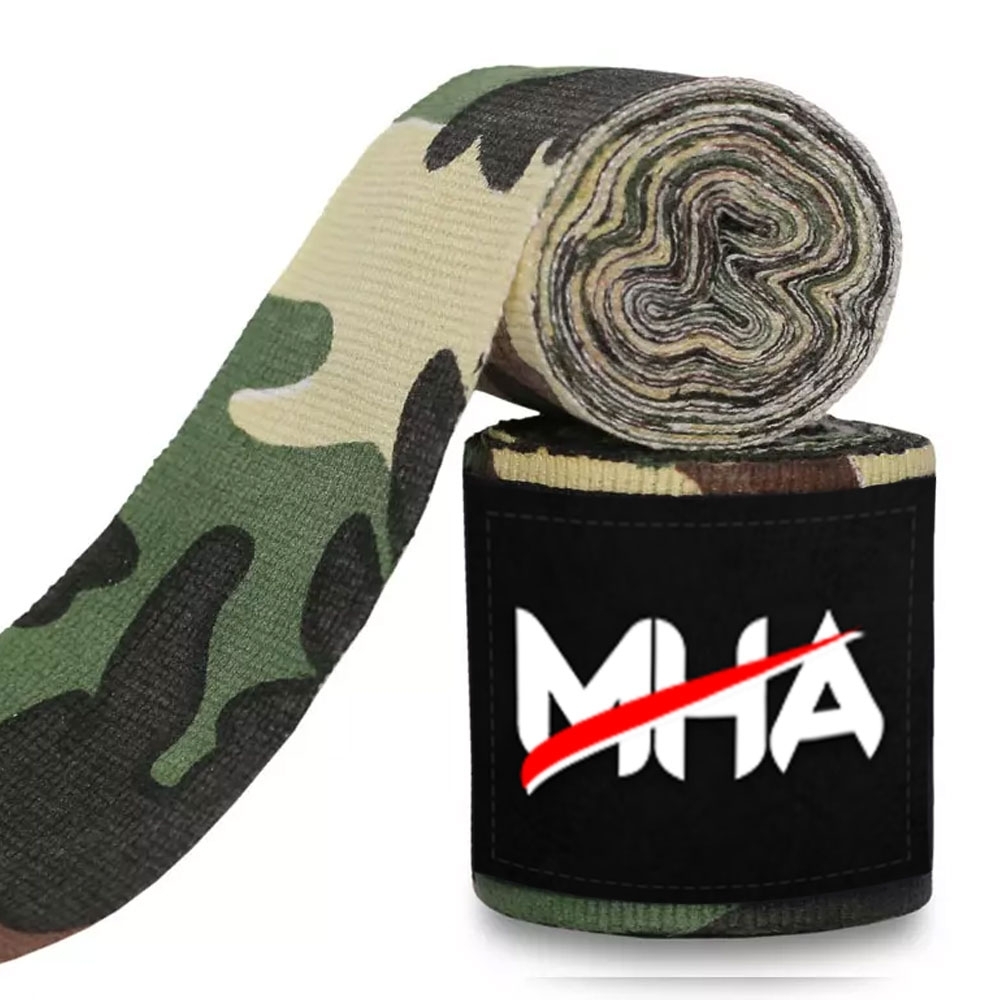 Camo Design Stretch Cotton Blend 180" Boxing Hand Wraps